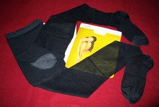 COLLANT VINTAGE GERBE GERCLUB BOUTIQUE T 5 MARINE NYLON VOILE LINGERIE GLAMOUR