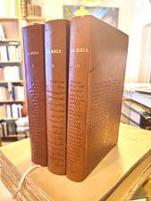 LA SAINTE BIBLE | Club français du Livre, 3 tomes, 1956