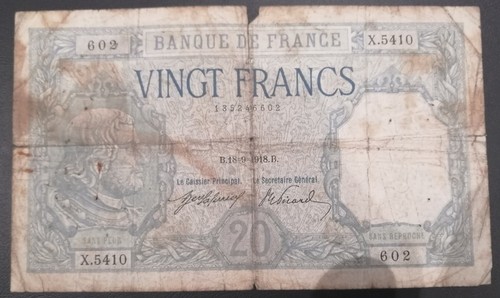 Billet français francs - billet, 20