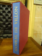 Oeuvres François Villon