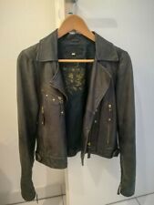 Veste Perfecto en cuir gris