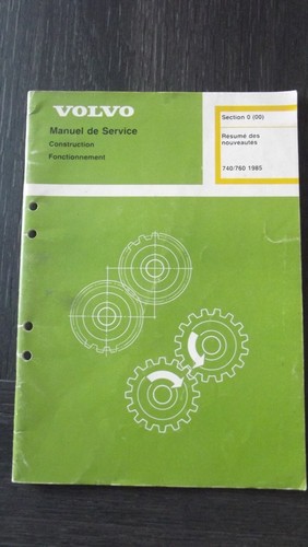 Manuel service volvo 740 et - manuel,