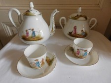 Service à café décor peint