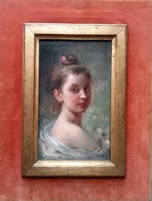 Tableau Ancien Portrait De