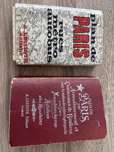 Lot anciens guides plans - plans, de