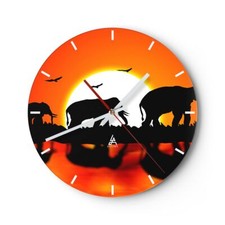 Horloge murale en verre