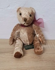 Ancien joli ours en peluche fantaisie zoo 18 cm assis vintage original rareté