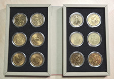 COFFRET 12 X 5 EURO COMMEMORATIVE SAINT MARIN 2018 A 2021 ZODIAQUE SAN MARINO