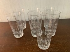 7 verres à orangeade taillé