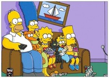 PLAQUE MÉTAL  LES SIMPSON