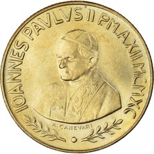 [#1034806] Pièce de monnaie, CITÉ DU VATICAN, Jean-Paul II, 200 lires, 1990, MS (65-70), aluminium
