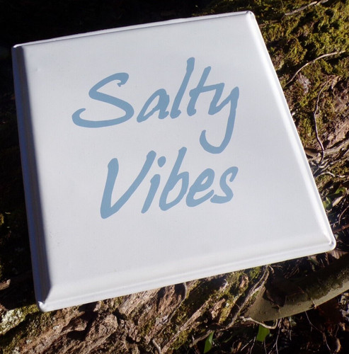 Salty vibes plaque en - vibes,