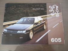 Catalogue publicitaire PEUGEOT 605 1993