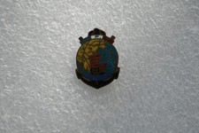 Rare insigne DFC détachement Français de CHANGAI fabrication local CHINE 23 mm