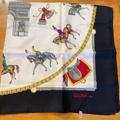 Foulard soie celine cheval - foulard, en