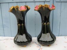 Paire de vases anciens  faiënce