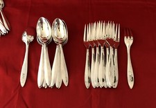 12 couverts ART DECO métal