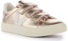 VEJA Recife Chromfree Daim Triple Bracelet Fermeture Baskets Hommes Bronze UK 7