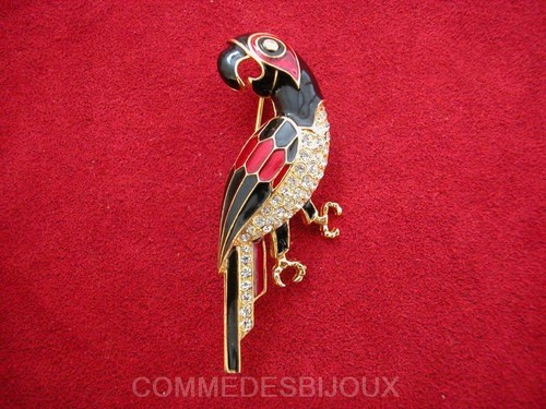 Broche perroquet art - art, déco