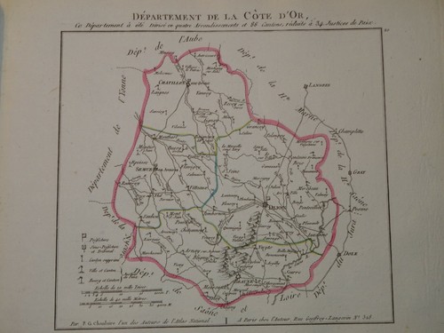 Carte cote dijon semur - carte,