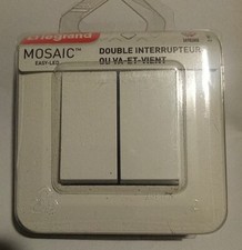 Double interrupteur ou va et vient Legrand mosaic 45  