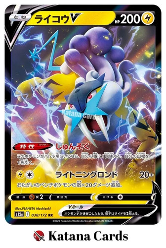 Cartes pokemon raikou v - ex/nm,