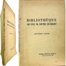 Bibliothèque feu Denis Hubert 2e partie 1934 illustrés modernes beaux-arts