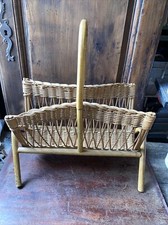 Porte Revue Rotin Vintage