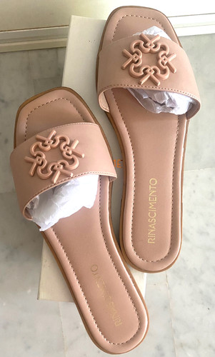 Mules claquettes rose nude