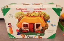 La chaumière de Blanche-Neige Vulli en boite + 7 nains Bully - Vintage An 70-80 