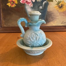 Flacon opaline de foire et sa