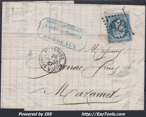 France sur lettre gc 532 - sur,