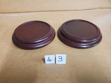 2 socles / stand rond en bois