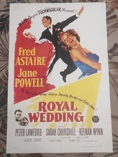Ancienne affiche (US)  ROYAL WEDDING  1951 60X40  Fred ASTAIRE Jane POWELL