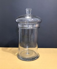 PORTIEUX ancien bocal de confiseur en verre soufflé Confiserie Pot à bonbons XIX