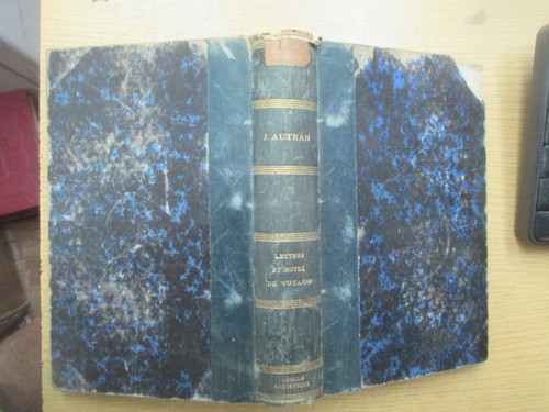 Autran lettres notes de - et,
