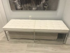FLORENCE KNOLL 3-SEAT WHITE