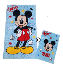 Ensemble de serviettes Disney 1+1 en éponge serviettes de salle de bain...