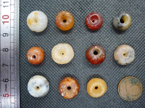 Lot perles agate jaspe - lot,