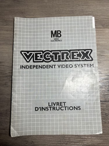 Manuel instruction vectrex - manuel, d’instruction