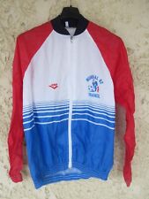 Veste EQUIPE DE FRANCE Mundial 82 FFF époque PLATINI tracktop jacket vintage L
