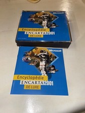 JEU PC CD-ROM MICROSOFT 3 DISQUE ENCYCLOPÉDIE ENCARTA 2001 DE LUXE