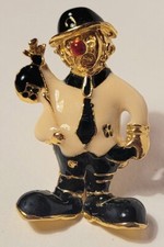 BIJOU VINTAGE BROCHE CLOWN