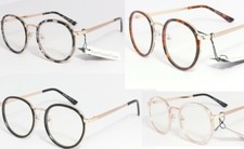 LUNETTES VERRES RONDS RONDES TRANSPARENTS FEMMES HOMMES AB166CL