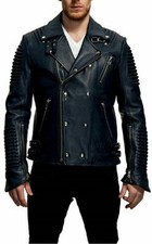 Blouson cuir homme motard moto