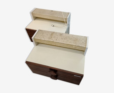 Tables de nuit seventies, bois de 1970