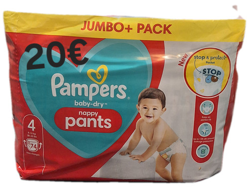 Couche pampers taille pants - pampers, 4