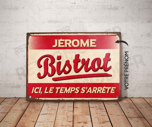 Plaque métal vintage bistrot - plaque,
