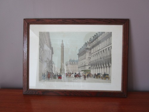 Ancienne litho gravure paris - ancienne,