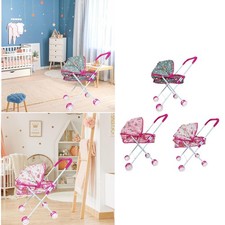 Poussette de poupée pratique pour enfants, jouet à pousser pour la maison,